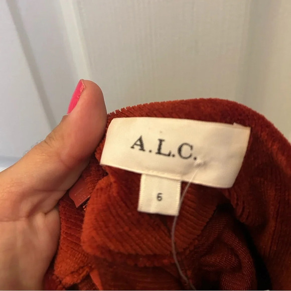 ! A.L.C. Marcel Long Sleeve Corduroy Cocktail Dress - Picture 5 of 6